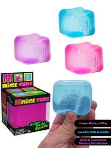 Đồ chơi Fidget NeeDoh Nice Cream hình khối đá lạnh, khối Fidget, bóng xả stress, đồ chơi bóp mềm, đồ chơi mềm hồi chậm giảm căng thẳng, bộ đồ chơi giáo dục DIY cho trẻ em, bóng xả stress gel mềm maltose, công cụ giảm căng thẳng đầu ngón tay cho văn phòng và gia đình, đồ chơi cảm giác vui nhộn giảm lo âu, đồ chơi giảm căng thẳng hình khối đá lạnh chân thực hồi chậm, đồ chơi Fidget sáng tạo 3 màu, trang trí bàn làm việc phong cách INS cao cấp, phù hợp cho tiệc sinh nhật, quà tặng lễ hội, quà tặng túi quà, quà tặng nhỏ vui nhộn giảm căng thẳng thưởng cho trẻ em (Hộp giao ngẫu nhiên) - Nhiều màu - Xem 4