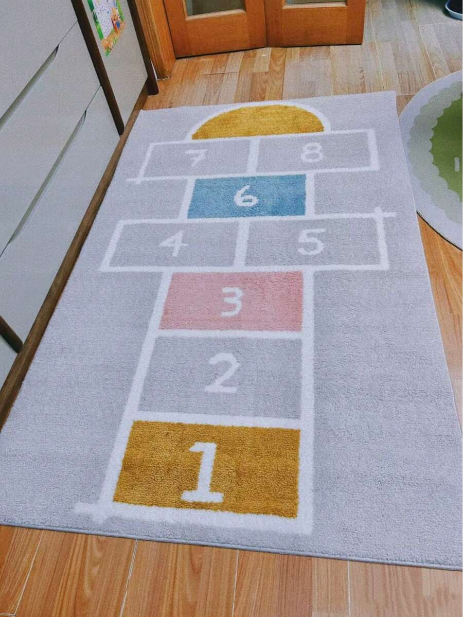 1PC, Playful Doodle Theme Rug, Perfect For Sweet Rooms, Full Of Girlish Charm And Energy, Suitable For Any Room; Decorative Rug, Bedroom Decor, Small Rug, Rug, Home Decor, Living Room Rug, Living Room Small Rug, Bedroom Rug, Living Room Home Decor, Outdoor Rug, Washable Rug