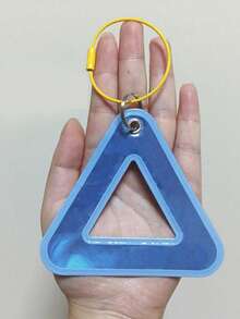 1/5pcs Multiple Colors Available Bicycle Saddle Reflective Triangle Sign, Cycling Reflective Sign, Hanging Triangle Sign - Multicolor - View 4