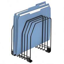 Fellowes Workstation Black Wire Rack 7-Section File Organizer 68112 - negro - Ver 5