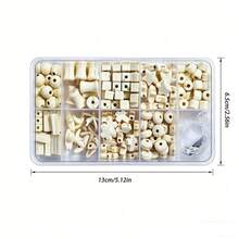5 Sets de cuentas básicas de tonos claros, juego de cuentas de formas mixtas multicolor para hacer manualidades y adornos hechos a mano diarios - A - Ver 5