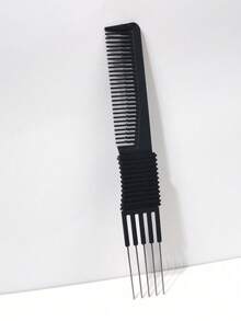 2pcs/Set Women's Styling Combs, Metal Pointed Comb And Fine-Tooth Parting Comb For Barbershop Backcombing, Stainless Steel Teasing Combs, Suitable For Women's Hairstyle Design - Multicolor - View 7