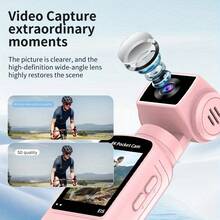4K Ultra HD Video Blogging Camera Featuring A 1.33 CMOS Sensor, USB Charging, And A 270° Rotating Motion Capability, Ideal For Video Blogging, Live Streaming, And Outdoor Activities - An Excellent Gift For Couples, Back-To-School, Or Easter - View 5