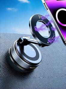 CteGlodrix Giá đỡ điện thoại từ tính mạnh có thể gập lại, xoay 360°, dùng cho bàn làm việc, ô tô, hút chân không, gắn kính chắn gió, bảng điều khiển. - Giá đỡ gấp hình trụ loại 11 - Xem 2