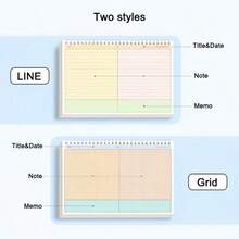B5 Spiral Notebook - Minimalist Design, Horizontal Layout, 60 Sheets/120 Pages, Flat Spiral Binding For Notes, Diary, Office, School Or Presentation - Suitable For Planners - Daily Carry Organizer, School Notebook, Professional Journal, Clean Layout, Durable Cover, Writing Pad, Office Worker, Diary Pad, Professional, Study Notes, Proofreading - B5 lined - View 6
