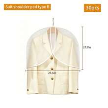 40pcs Transparent PEVA Garment Dust Cover, With Flip-Top Clothing Storage Bag, Dustproof & Moisture-Proof For Suits, Jackets, Wardrobe - Multicolor - View 22