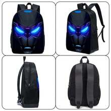 3 PIEZAS Mochila Escolar de 16.5 Pulgadas con Bolso de Mano y Estuche para Lápices para Primaria, Escuela Primaria y Secundaria - Máquina de neón - Ver 4