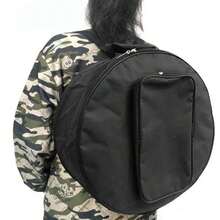 12-14 Inch Single Layer Thickened Drum Bag, Black - Black - View 4