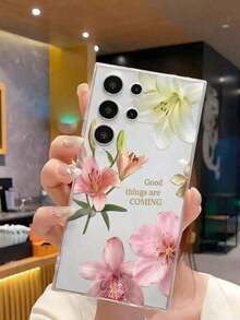 11-Piece Soft Watercolor Bindweed Flower Phone Case, Compatible With Huawei Honor, Compatible With Redmi, Compatible With Galaxy A04e/12/A13/A14/A34/A50/A52/A53/A54/S21/S22/S23/S24/S25/S25Ultra, 6A/7A/8A, 12T/13T, International Version, Not The Domestic Version - 款式 3(1 件) - 查看 4