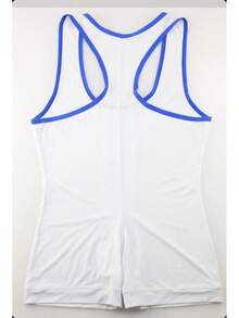 Men's Underwear, Fitness Wrestling Suit, Jumpsuit, Water Patterned  Printed Shorts, Jumpsuit, Vest, Men's Underwear - 白色 - 查看 5