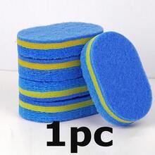 1-10pcs Handle Cleaning Sponges, Used To Remove Stains From Bathroom, Tiles And Glass - Thick Scrubbing Brush, Suitable For Commercial Cleaning Services/Stores, Gardening Tools - Blue - View 10