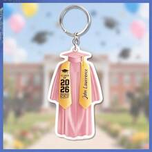 Personalized Acrylic Graduation Keychain, Class Of 2026 Keychain, High School Graduation Gift, College Graduated Keychain, New Graduate Gift - Multicolor - View 9