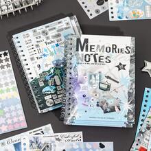 Nostalgic Notebook Spiral Stickers, INS Style All-Match Pattern Scrapbooking Decorative Stickers, Versatile Marking Stickers School Supplies - 1 Set - View 12