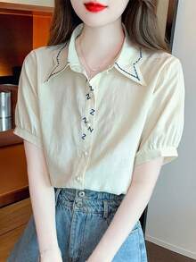 Women Blouses & Shirts - Blue - View 10