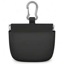 Pet Dog Training Fanny Pack, Silicone Dog Snack Bag, Stainless Steel Hook Can Be Hung Around The Waist, Schoolbag, Leash Is Easy To Carry, And It Is Necessary For Training And Going Out. - Black - View 10