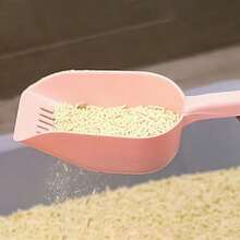 1 cái xẻng hốt cát vệ sinh cho mèo bằng nhựa cầm tay, dụng cụ hốt chất thải thú cưng, thoát nước nhanh, nhẹ và bền, phụ kiện vệ sinh thú cưng thiết yếu, công cụ dọn dẹp hàng ngày cho chủ nuôi mèo, vật dụng cần thiết để vệ sinh nhà cửa cho thú cưng, món quà thiết thực cho chủ nuôi thú cưng vào các dịp lễ và sinh nhật. - Nhiều màu - Xem 10
