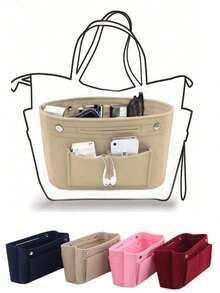 Handbag Organizer Insert, Felt Bag Organizer Insert, Suitable For Handbag Storage - Multicolor - View 5