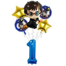Warner Bros Harry Potter Themed Wizard Birthday Balloon Set, 1-9 Number Balloons Suitable For Magic Party Supplies - Cartoon Balloons - View 2