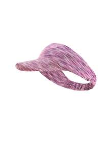 GOLOVEJOY 1pc Striped Sports Visor Cap, Breathable Open Top Sun Hat For Running Tennis Cycling Outdoor - Multicolor - View 13