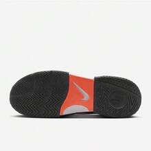 Nike COURT LITE 4男子訓練耐磨運動訓練網球鞋 - 黑灰色/橙色 - 查看 6