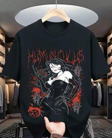 Lust T-Shirt Fullmetal Alchemist FMA Roy Girl Anime Tshirt T-Shirt Cartoon Gift - 黑色 - 查看 6