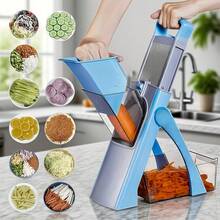 Multifunctional Vegetable Slicer And Dicer, 3-In-1 For Shredding/Slicing/Dicing, With Hidden Blade Safety Design, Easy To Clean And Machine Washable, A Must-Have Tool For Home Chefs, Greatly Improving Prep Efficiency And Reducing Food Waste - View 1
