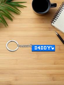 1pc Customized Keychain/Key Ring/3D Printed Keychain/Car Key Accessory/Holiday Gift/Personalized Keychain/Boyfriend Gift/Car Accessory/Bag Charm/Customizable Item Suitable For Car Key Accessory, Backpack Pendant, Father's Day Gift, Birthday Gift And Couple Matching Gift - Multicolor - View 9