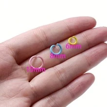 100 chiếc khoen kim loại chia đôi 6/8/10mm, khoen nối hở dùng để làm trang sức DIY, vòng tay, dây chuyền. - Nhiều màu - Xem 5