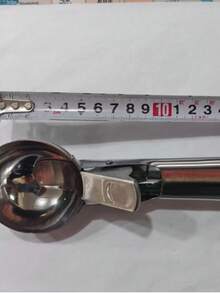 1件不鏽鋼冰淇淋挖球器，附壓釋槓桿與防凍手柄，不沾多用途挖球器，適用冰淇淋、餅乾麵團、雪酪，易清洗廚房工具，夏季與開學必備，露營必備，柔軟蓬鬆，大學宿舍必備 - 彩色 - 查看 13