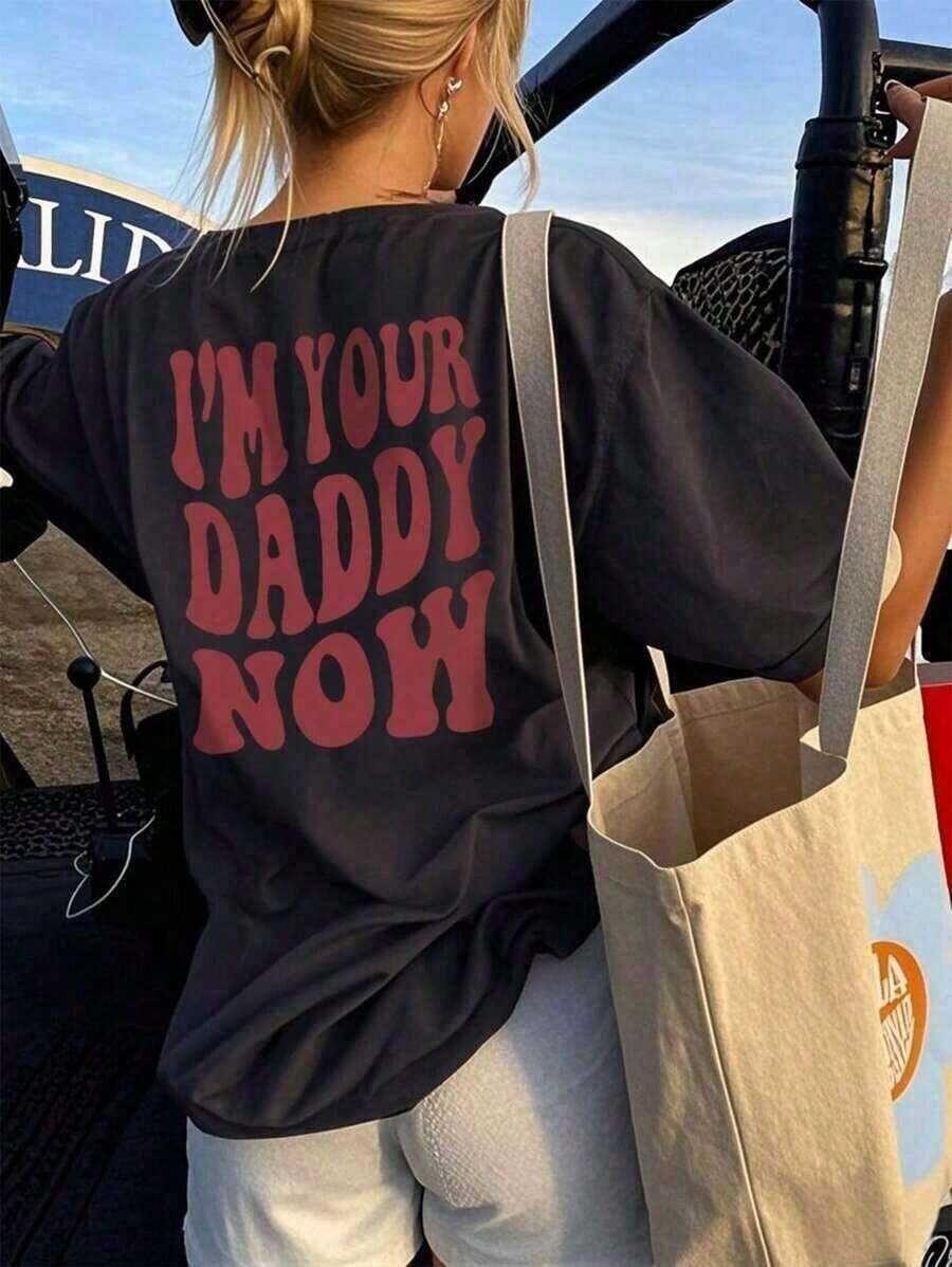 New Summer 2026 Collection: Women's T-Shirt - Casual Holiday T-Shirt With Round Neck And Short Sleeves, With Fun Print, Women's Top. Graphic T-Shirts For Women, Black Top - Summer Sets For Women, Unisex Holiday Clothes - 黑色 - 查看 1