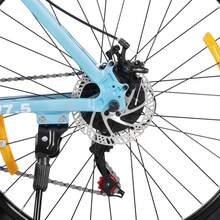 Hiland All-Terrain Mountain Bike (26/27.5 Inch) – Elegant MTB For Women & Men – 18-Speed Gears & V-Brakes – Attractive Colors - 藍色 - 查看 6