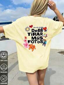 New Arrivals Spring/Summer 2026 Women's: Spring/Summer T-Shirts, Girls' T-Shirts, White Blouses, Women's Spring/Summer Clothing, Printed T-Shirts, Printed Blouses, Cotton Blouses, High-Quality T-Shirts, Blue T-Shirts, Retro Style, Preppy Style, Cute Style, Urban Style, Generation Z, Millennial Style, Y2K, Punk Style, Washed Style, Minimalist Style, Simple Style, Casual Style, Everyday Style, Vacation Style, Fun Prints - 銅色 - 查看 5