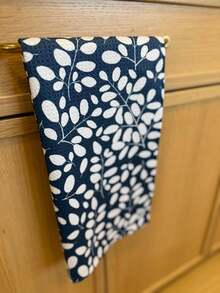 Desert Aqua || 3 Pack|| Kitchen Towels || Dish Towels || Tea Towels || Highly Absorbent || Hanging Loop || Dish Cloths || Modern || Designer Prints (Navy/Tan) - ColorM - Xem 5