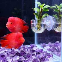 10入水族館裝飾植物 S/L 杯型壓克力水生植物杯 吸盤式植栽圓筒杯 水族裝飾工具 園藝用品 - A - 查看 6