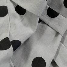 . . Vestido casual elegante y vintage con estampado de lunares, con bolsillos y lazo en la espalda. Silueta minimalista pero refinada de corte evasé con cintura anudada. Vestido versátil de estilo vintage chic para la oficina u ocasiones especiales. Ligero y bohemio con estilo de lunares para primavera/verano y vacaciones. - Rojo - Ver 5