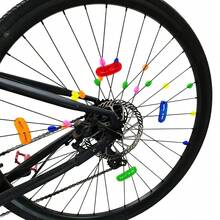 Flores de radios de bicicleta, decoración de bicicleta flores de alambre de acero para radios, suministros deportivos de ciclismo, accesorios de bicicleta - Multicolor - Ver 1