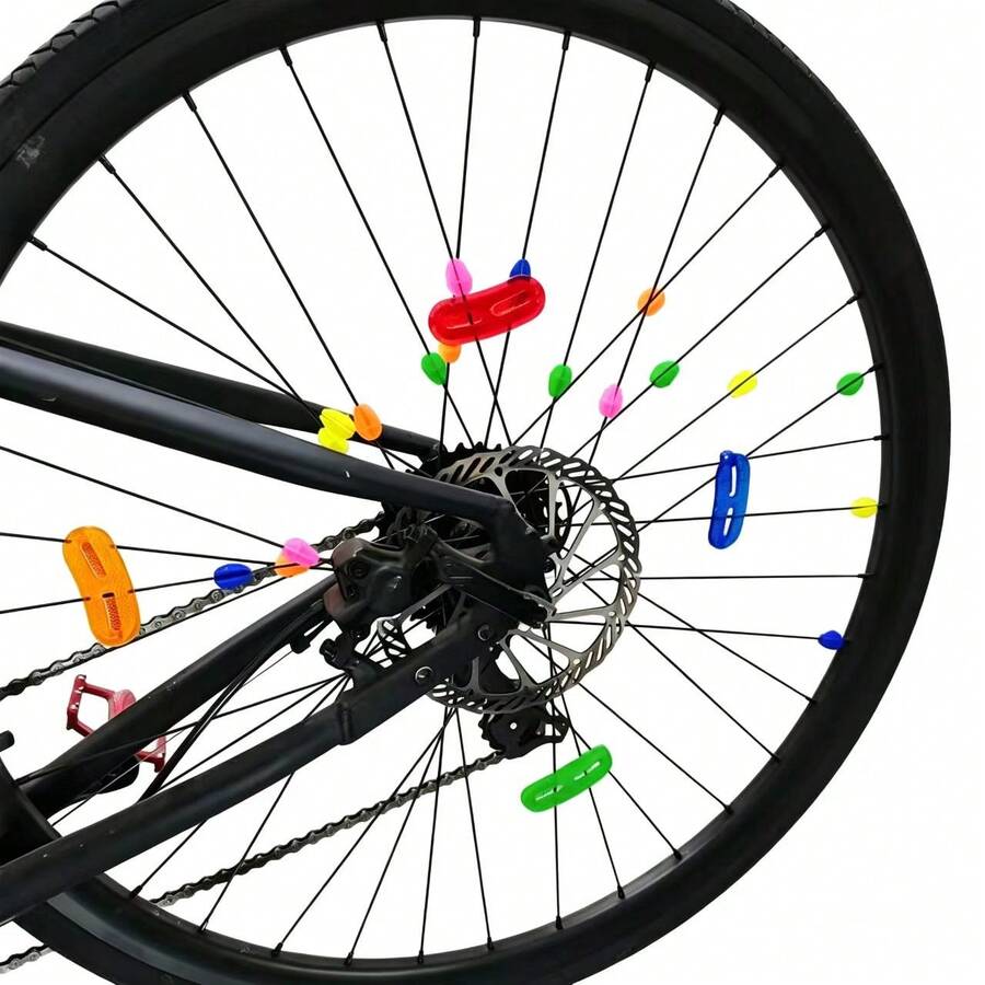 Flores de radios de bicicleta, decoración de bicicleta flores de alambre de acero para radios, suministros deportivos de ciclismo, accesorios de bicicleta - Multicolor - Ver 1