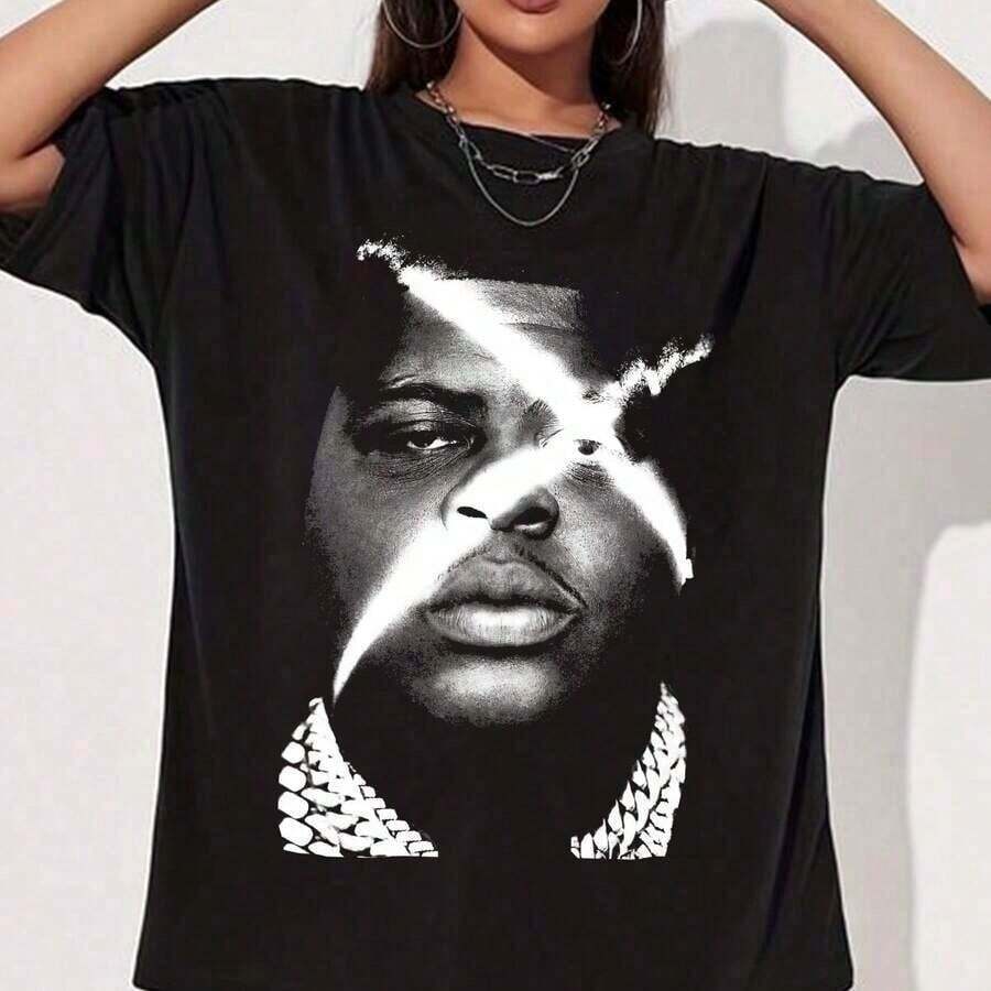 Katseye Vintage Music T-Shirt, Graphic Tee Inspired By The Beautiful Chaos Tour, Katseye K-Pop Graphic Tee, Katseye Vintage Urban Style, Unisex Cotton Short Sleeve Crew Neck T-Shirt, Blouses For Women. Blouses.Casual Blouses For Ladies. - 黑色 6 - 查看 1