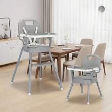 3-In-1 Multifunctional Baby High And Low Chair - Grey - View 8