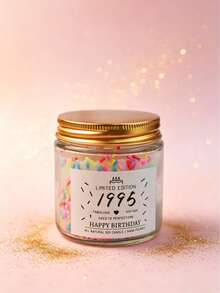 Candy Jar Candle, Personalized Birth Year Candy Scented Candle, 1985-2005 All Years Covered Vintage Jar Candle, Sweet Fragrant Decor, Retro Nostalgic Home Decor, Soothing Aroma, Atmosphere-Enhancing Item, Suitable For Men, Women, Couples Birthday, Holiday Gifts And Commemorative Occasion Decor, Also Suitable For Car, Home, Office, Travel, Gym And Event Occasions. Perfect Gift For Friends And Family - Multiple Styles - View 25