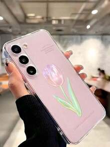 1 Piece Soft Phone Case With Minimalist Tulip And Star Pattern, Compatible With Huawei Honor, , Galaxy A04e/12/A13/A14/A34/A50/A52/A53/A54/S21/S22/S23/S24/S25/S25Ultra/S25FE/S26/S26 PLUS/S26 ULTRA/S26 EDGE, 6A/7A/8A, 12T/13T/15T/15T Pro - 款式 7(1 件) - 查看 7