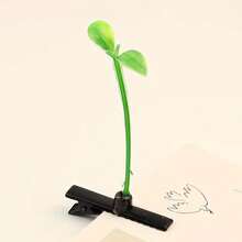 10入迷你植物造型髮夾，趣味草與芽造型髮夾，可愛髮飾適配丸子頭、雙馬尾，搭配休閒衛衣與牛仔褲打造俏皮活力造型，髮夾、髮爪 - 彩色 - 查看 6