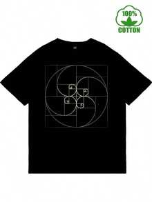 Camiseta casual negra para hombre con estampado geométrico| Cuello redondo, mangas cortas, adecuado para todas las estaciones, elección perfecta para el Día de San Valentín. - Negro - Ver 6