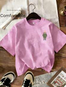 New Arrivals Spring/Summer 2026 Women's: Spring/Summer T-Shirts, Girls' T-Shirts, White Blouses, Women's Spring/Summer Clothing, Printed T-Shirts, Printed Blouses, Cotton Blouses, High-Quality T-Shirts, Blue T-Shirts, Retro Style, Preppy Style, Cute Style, Urban Style, Generation Z, Millennial Style, Y2K, Punk Style, Washed Style, Minimalist Style, Simple Style, Casual Style, Everyday Style, Vacation Style, Fun Prints - 糖果粉紅色 - 查看 2