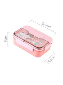 Kotak Bekal Makan Siang Kapasitas Besar yang Lucu, Kotak Bento dengan Sekat (Dilengkapi Set Peralatan Makan), Wadah Makan Siang, Kotak Snack, Aman untuk Microwave (Tutup Dapat Dilepas). Tas Bekal Makan Siang, Kedap Udara, Cocok untuk Kantor, Sekolah, dan Rumah. Pilihan Ideal untuk Kembali ke Sekolah, Piknik, Mudah Dibersihkan. - MultiWarna - View 17