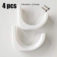 2件 7.8*6.9*2cm 重型3D列印塑料衝擊扳手壁掛支架含螺絲，多色U型工具架，適用於車庫工作坊收納 - 多色 - 查看 5
