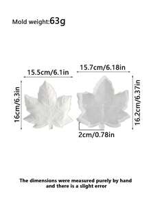 硅胶叶子模具，天然叶子形状树脂模具套装，易于脱模，适用于DIY环氧树脂工艺品、家居装饰和珠宝餐具 - 葉子模具 - 查看 14