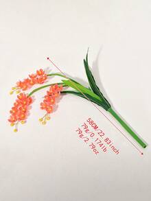 1Pc Elegant Red Flower Branches, Simulated Flowers, Fashionable Artificial Flowers, Creative Hand-Held Flowers, Holiday Gifts, Flower Bouquets, Vase Fillings, Suitable For Wedding Decoration, Gatherings, Home Decor, Desktop Decoration - Red - View 7