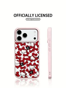 Miniso Sanrio Hello Kitty hautfreundliche magnetische kabellose Ladehandy-Hülle, Sommer Handyhülle, Urlaubsgeschenk, rutschfest, stoßfest, abwischbar für iPhone 17, 17 Air, 17 Pro, 17 Pro Max, 11, 12, 13, 14, 15, 16 Pro, 16 Pro Max, 14 Plus, 15 Plus, 16 Plus, 16 Pro, 16 Pro Max, XR - Transparent - Übersicht 8