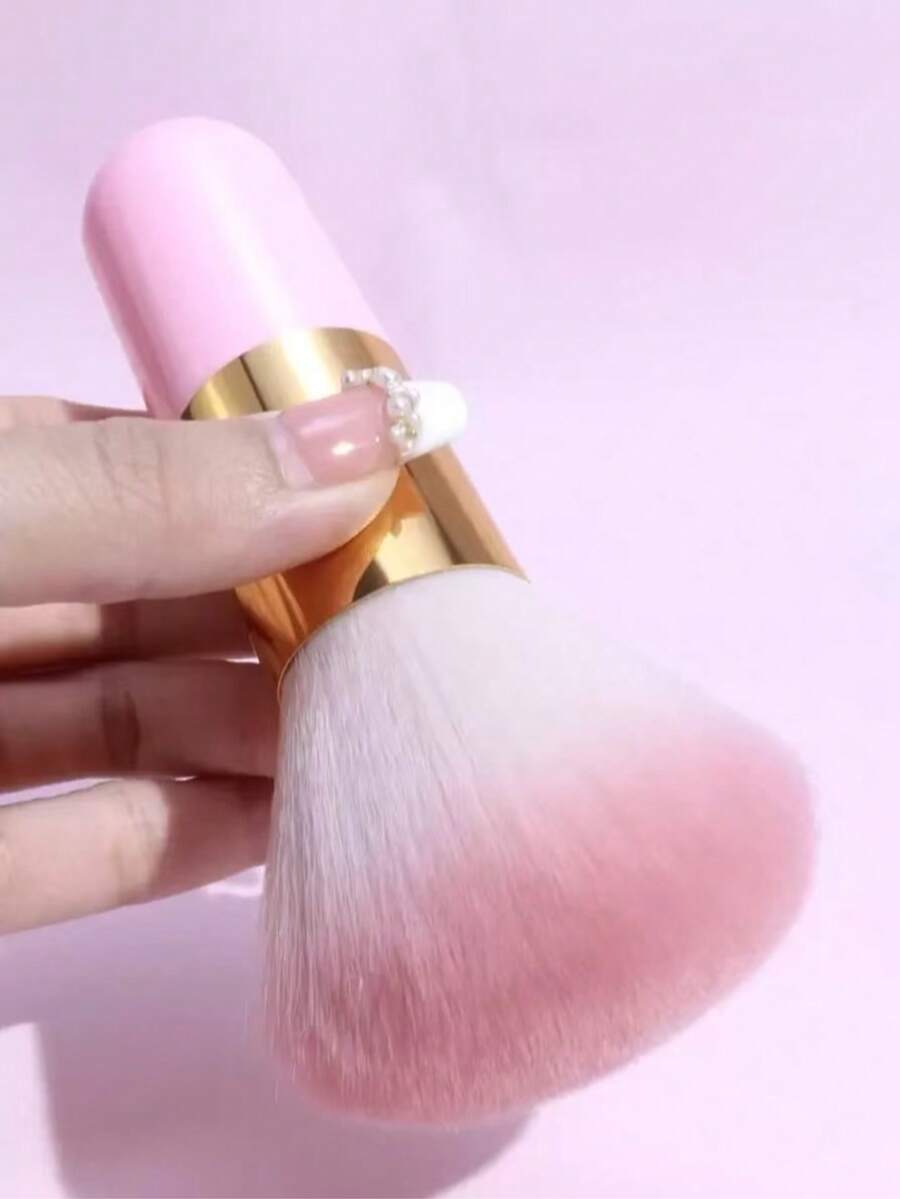 Cọ đánh nền hồng mềm cỡ lớn, cọ trang điểm đa năng, cọ phủ phấn bông xốp cầm tay, cọ quét bụi móng tay - Nhiều màu - Xem 1
